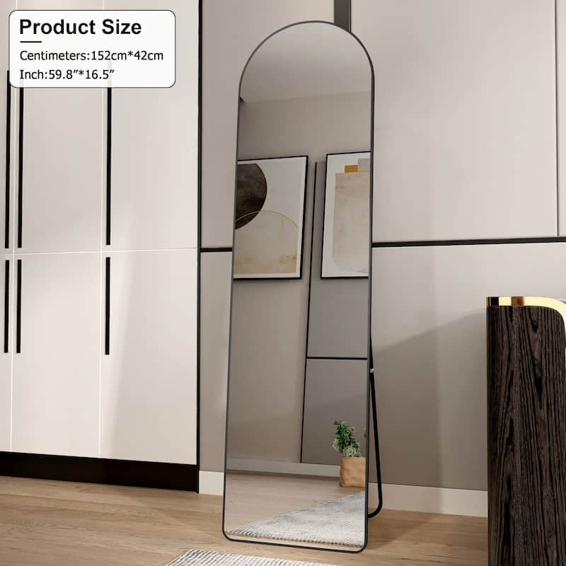 Modern, minimalist, full length mirrors, bathroom vanity mirrors, bedroom porches, clothing stores. - Black