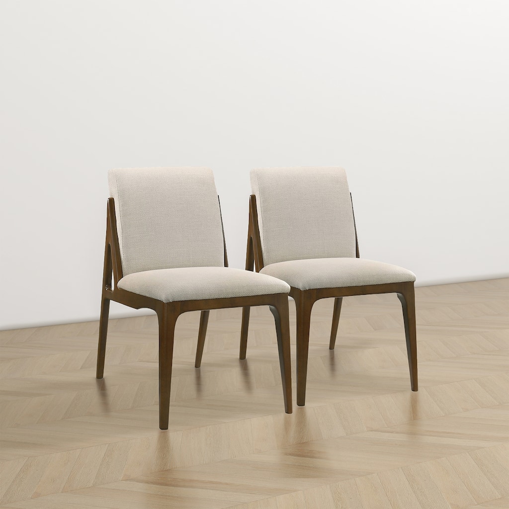 Omaha Luxury Modern Solid Wood Dining Chair (Set of 2)