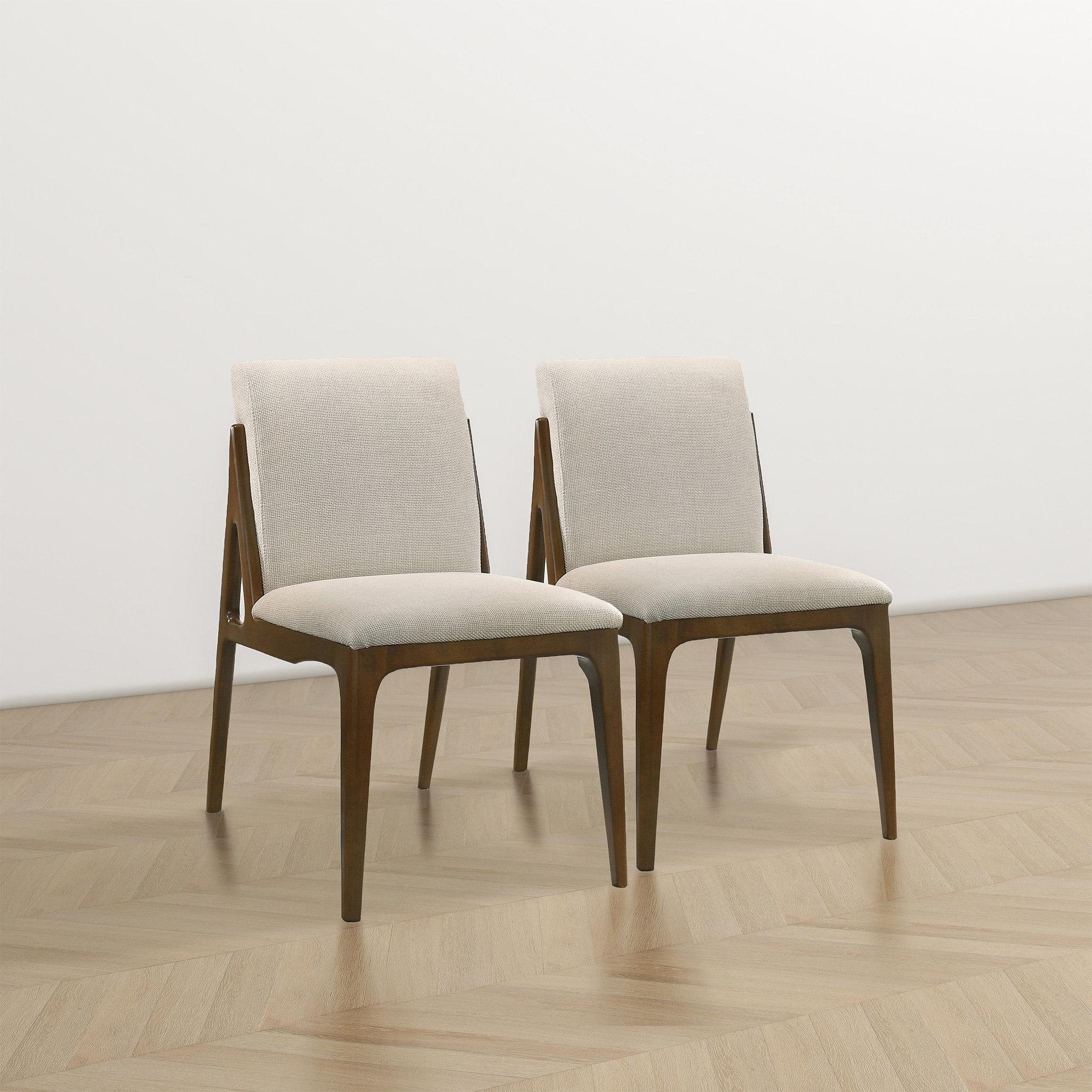 Omaha Luxury Modern Solid Wood Dining Chair (Set of 2)