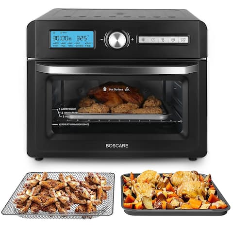 BOSCARE Air Fryer Toaster Rotisserie Oven Family Size Capacity Countertop Oven