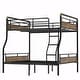 preview thumbnail 8 of 24, Metal Bunk Bed, Industrial Detachable Bunkbeds with Safety Guard Rails for Teens