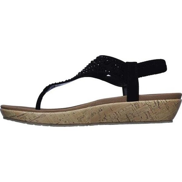 skechers women's brie dally wedge sandals