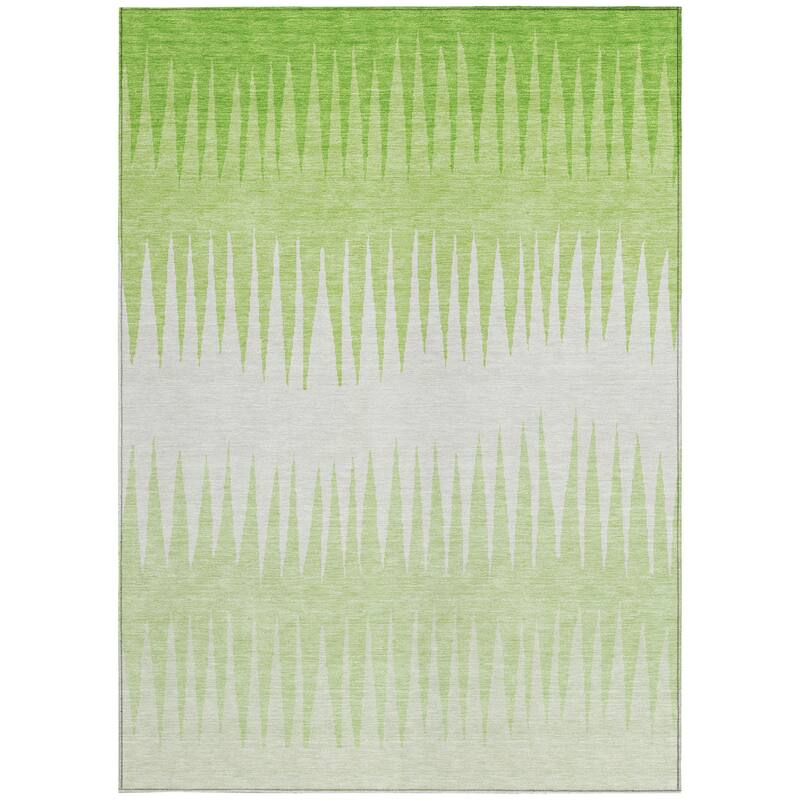 HomeRoots Striped Transitional Rectangle Outdoor Rug