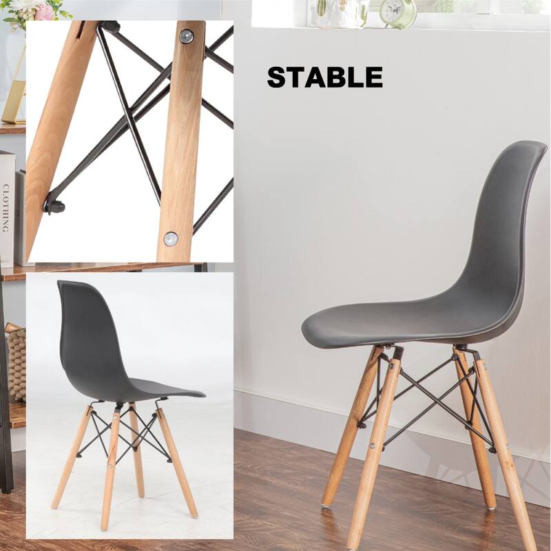 JJS Shell Leisure Plastic Chair – Versatile Dining, Bedroom & Living Room Side Chair