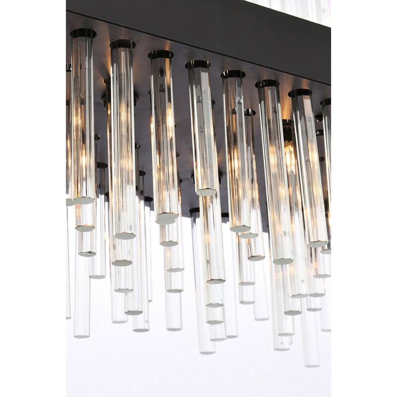 Indigo Home 42 inch rectangle crystal pendant
