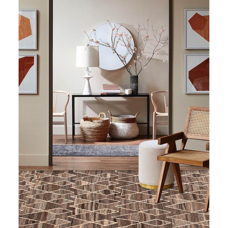 Sivas Brown Kilim 6'1" x 6'9" - 6'1 x 6'9