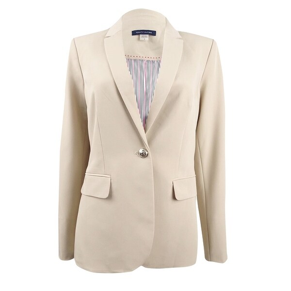 Tommy Hilfiger Women's One-Button Blazer. Opens flyout.