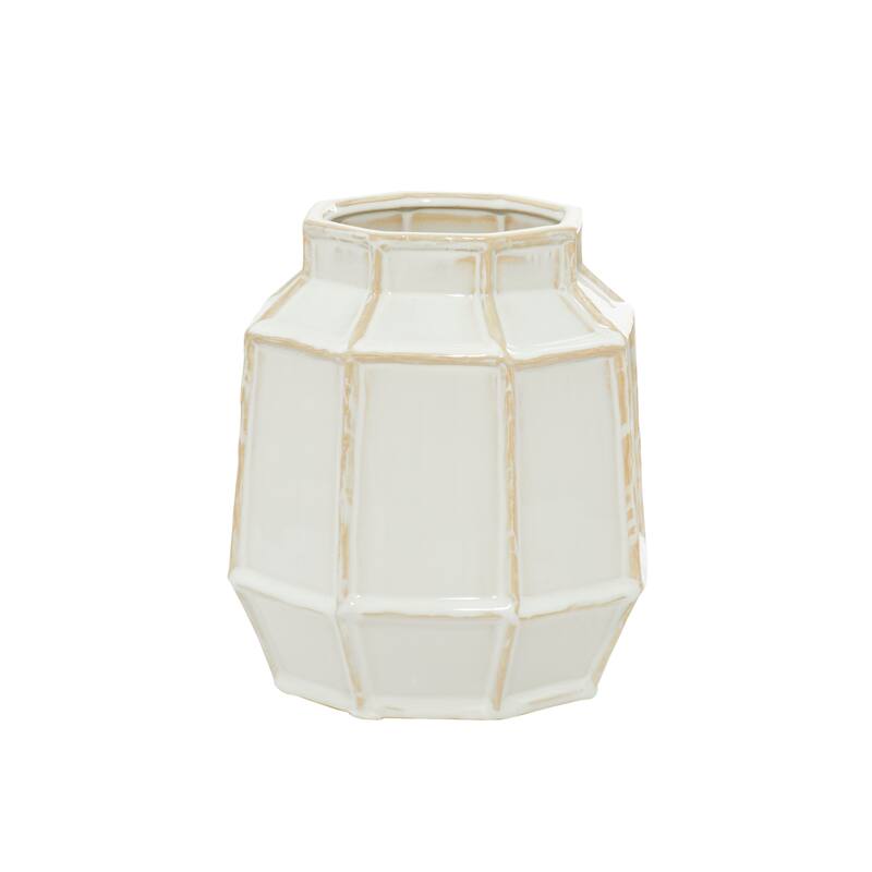 White Ceramic Handmade Vase