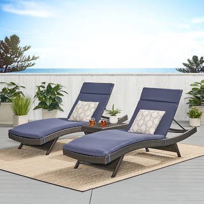 Vilano 3-piece Outdoor Cushioned Lounge Set by Havenside Home