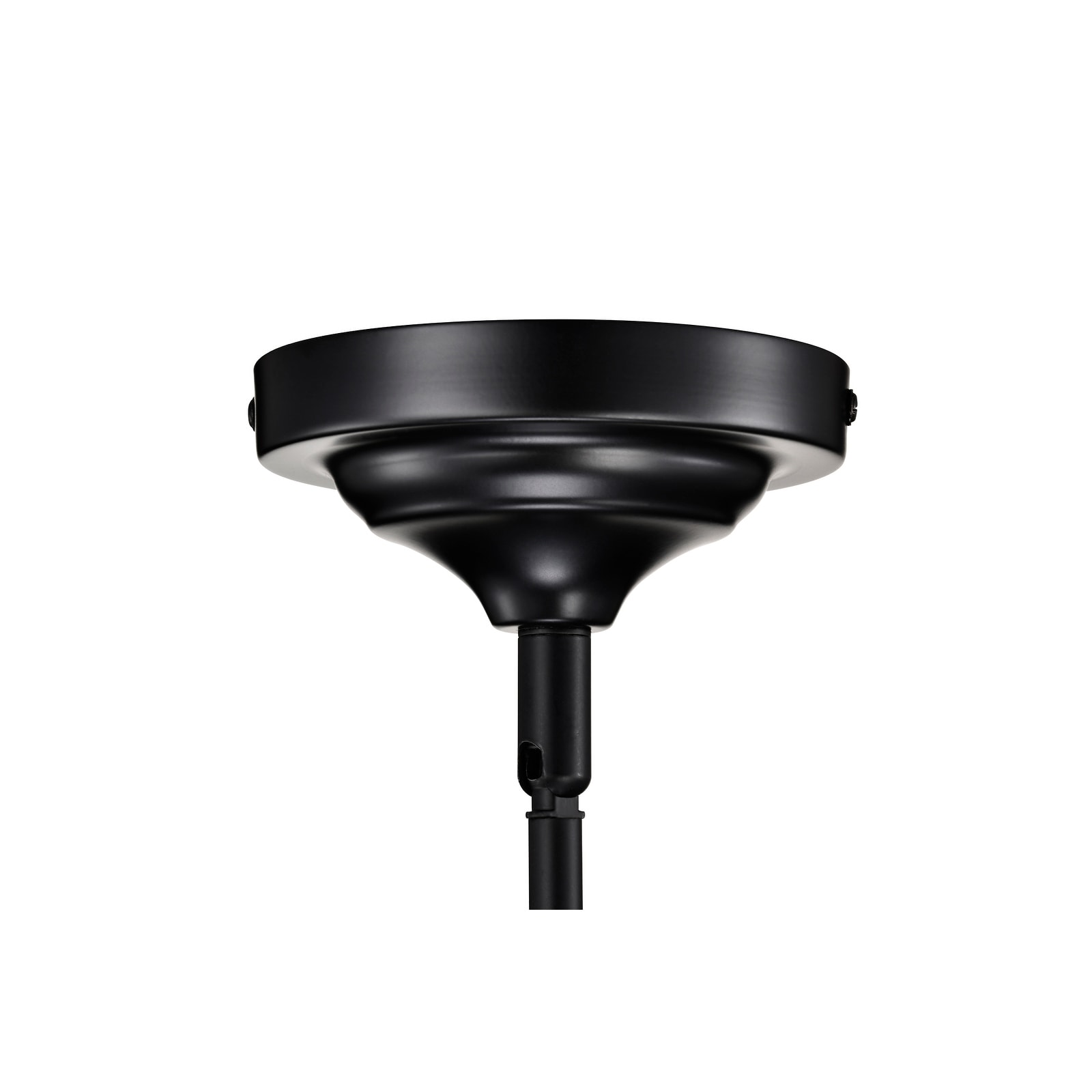 1-Light Matte Black Modern Mini Pendant Light with