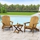 preview thumbnail 1 of 18, Malibu Outdoor 3-piece Acacia Wood Chat Set by Christopher Knight Home