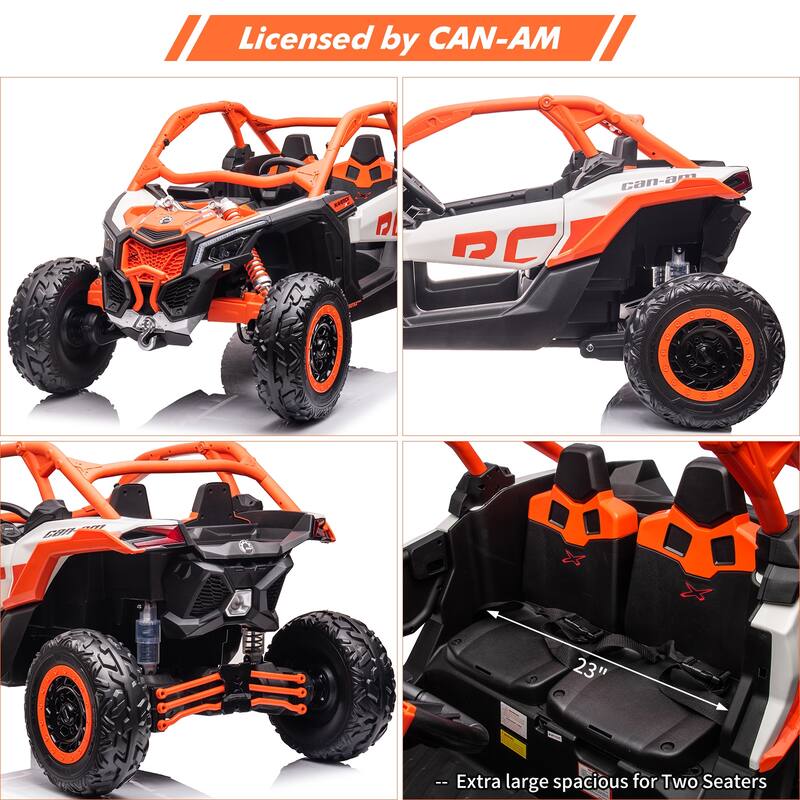 2 Seats Ride on UTV with Remote Control for Kids
