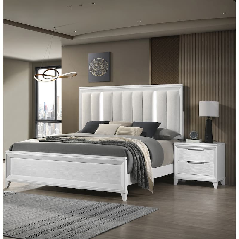 Charming Wooden Nightstand with Dual Drawers for Bedroom Enhancement