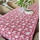 preview thumbnail 3 of 10, Red and White Christmas Tablecloth- Rectangular Carmen