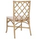 preview thumbnail 8 of 10, SAFAVIEH Home Haru Rattan Dining Chair - 23"W x 19"D x 37"H
