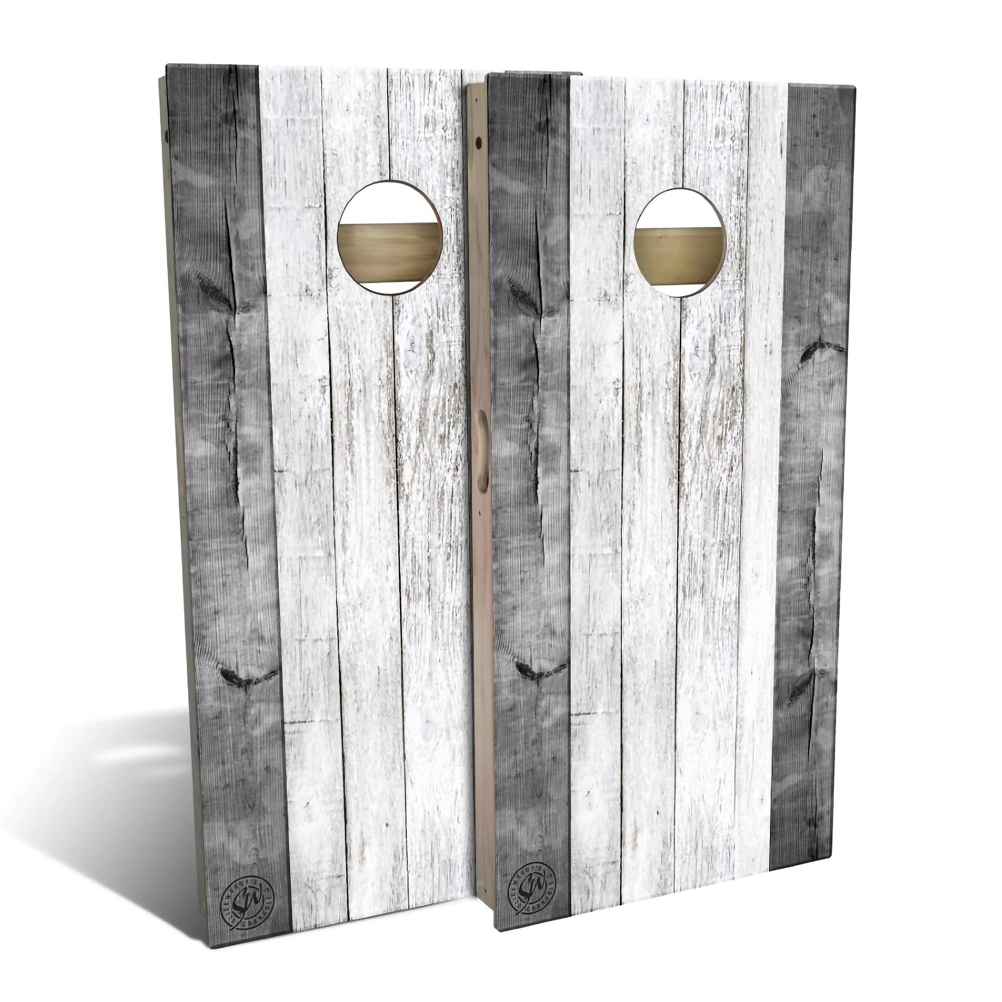 Grey Barn Wood Outdoor Cornhole Board Set