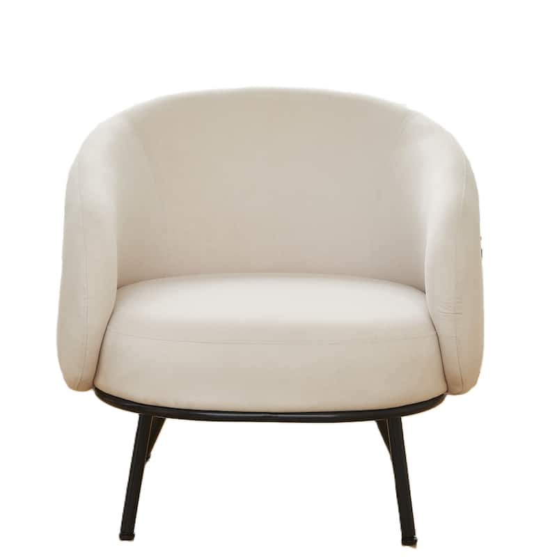 Mid Century Barrel Back Indoor Accent Chair