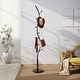 preview thumbnail 6 of 18, Roundhill Furniture Arles Metal Standing Coat Rack Black