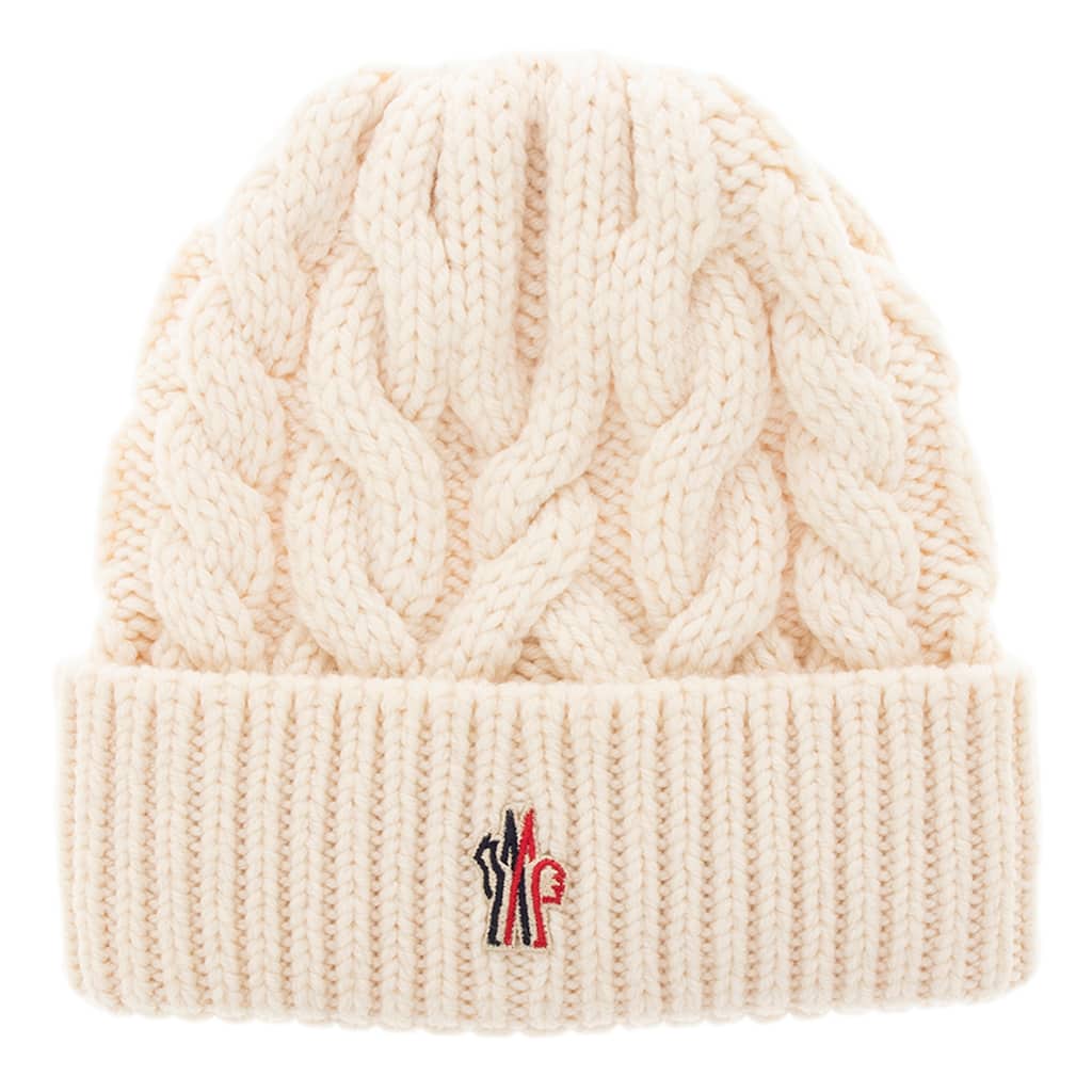 Moncler Cable Knit Wool Beanie
