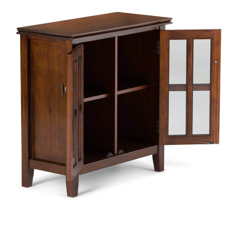 WYNDENHALL Stratford SOLID WOOD 30 inch Wide Low Storage Cabinet - 30"w x 14"d x 31" h