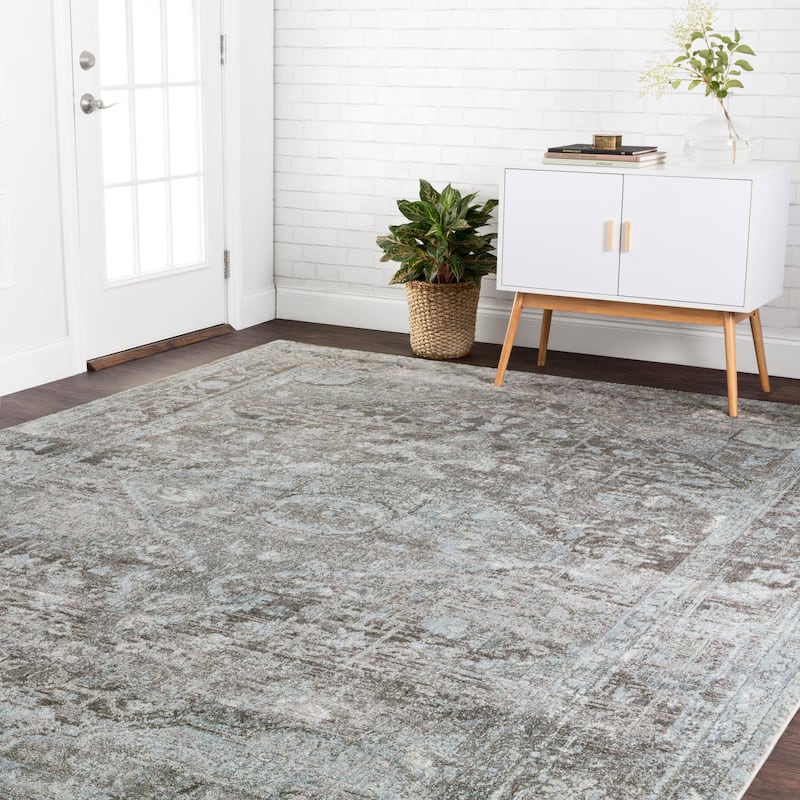 Alexander Home Contessa Distressed Stone Oriental Area Rug