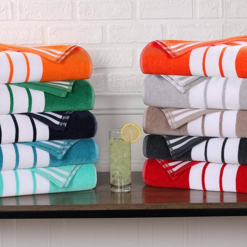 Superior Striped Large Oversized Cotton Beach Towel