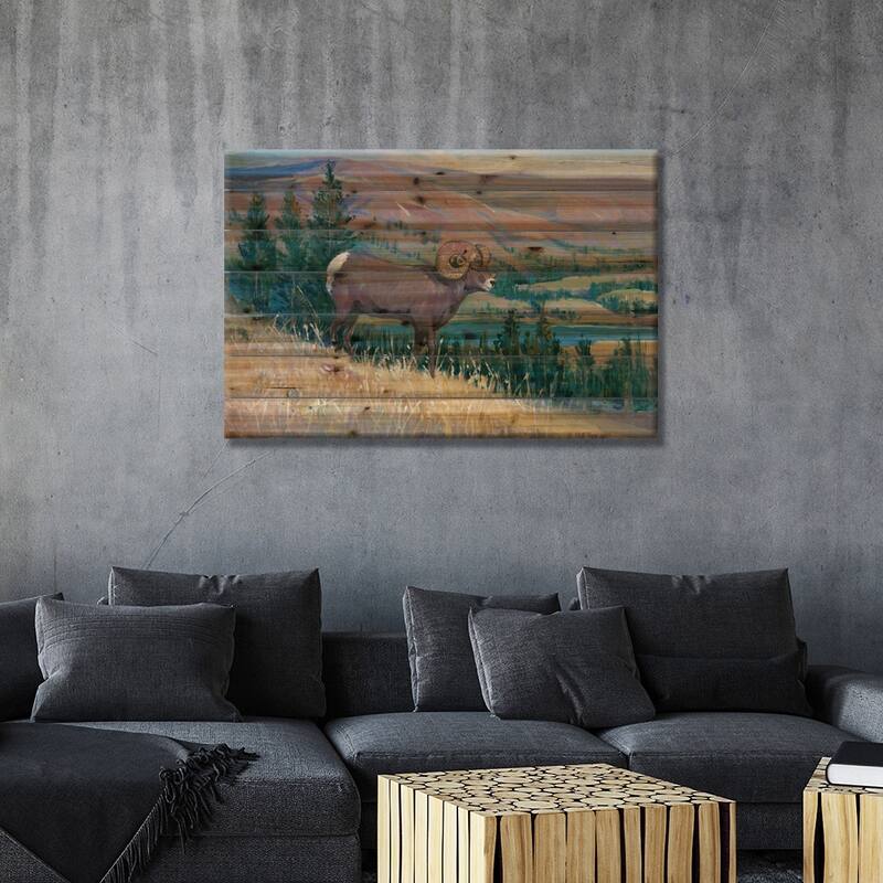 Animals of the West III Print On Wood by Tim OToole - Multi-Color
