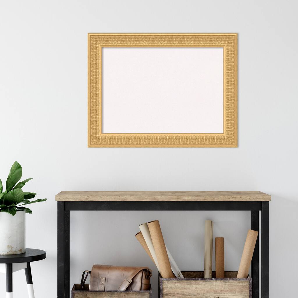 Trellis Wood Framed White Corkboard Bulletin Board