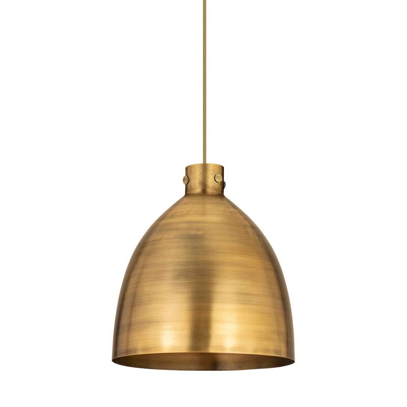 Innovations Lighting 410-1PL-20-18 Newton Bell Pendant Newton Bell 18" - Brushed Brass / Brushed Brass