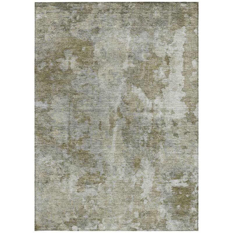 Allus Unique Abstract Weather Resistant Timeless Fusion Outdoor Rug