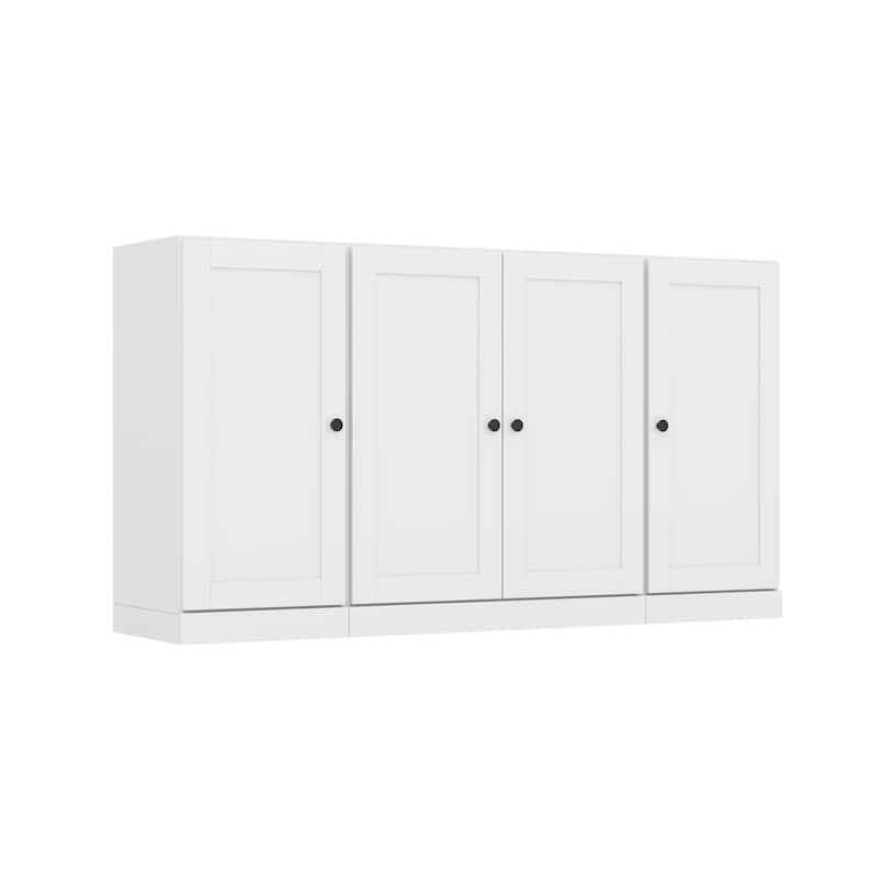 Palace Imports 100% Solid Wood 65" Sideboard with Shaker Doors, 2-Drawers & Adjustable Shelves