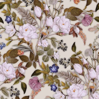 Transform English Garden Pink Peel & Stick Wallpaper