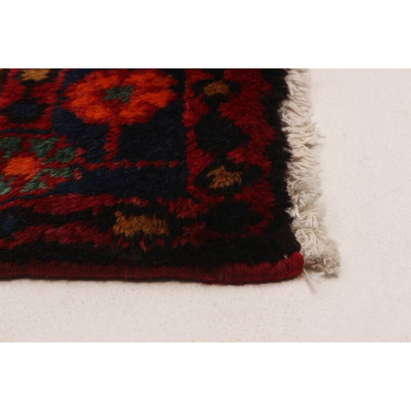 ECARPETGALLERY Hand-knotted Andelz Black Wool Rug - 3'4 x 10'2