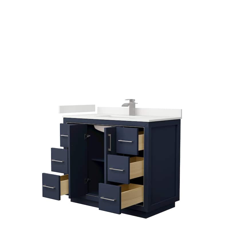 Icon 42-inch Single Vanity, Quartz Top