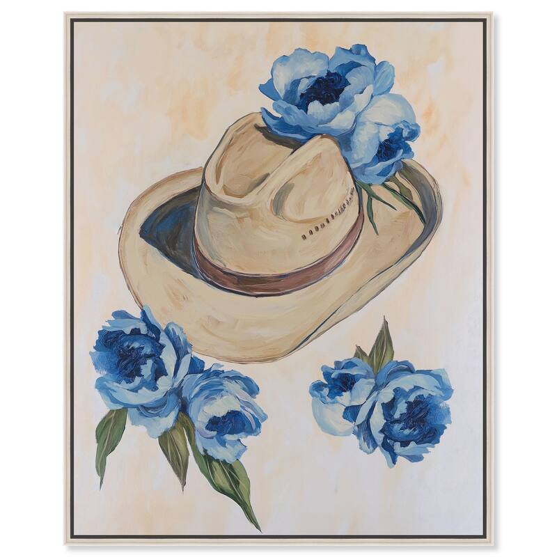Brimming Blues I Canvas by Art Remedy - Silver - 30" x 36"
