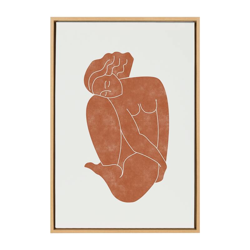 Kate and Laurel Sylvie Figurine Framed Canvas by Alexander Ginzburg