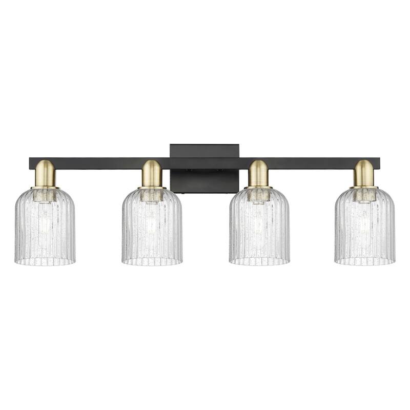 Innovations Lighting 716-4W-11-32 Bridal Veil Vanity Bridal Veil 4 - Black Antique Brass / Seedy