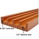 preview thumbnail 3 of 4, GSE™ Set of 4 Wood Domino & Playing Card Racks, Wooden Domino Trays/Holders for Mexican Train Dominoes and Cards Games