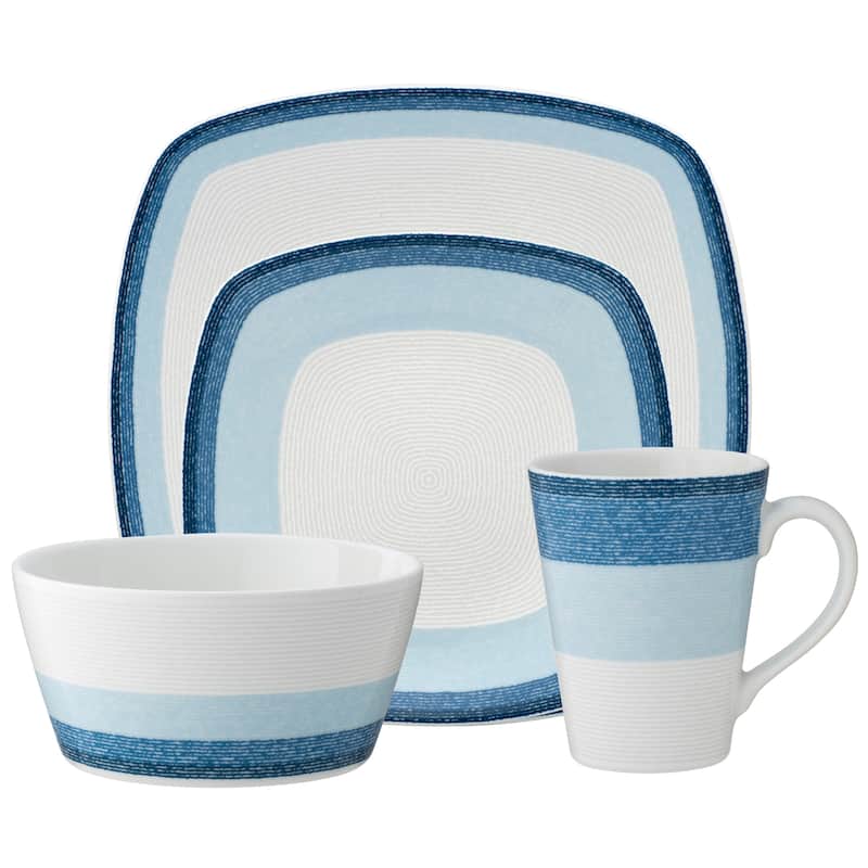 Noritake Colorscapes Layers 4-Piece Square Place Setting - Sky