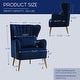 preview thumbnail 11 of 65, HOMYKA Modern Wingback Arm Chair Upholstered Accent Chair