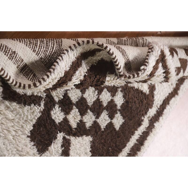Plush Turkish Anatolian Runner Rug Handmade Wool Carpet - 3'2"x 12'1"
