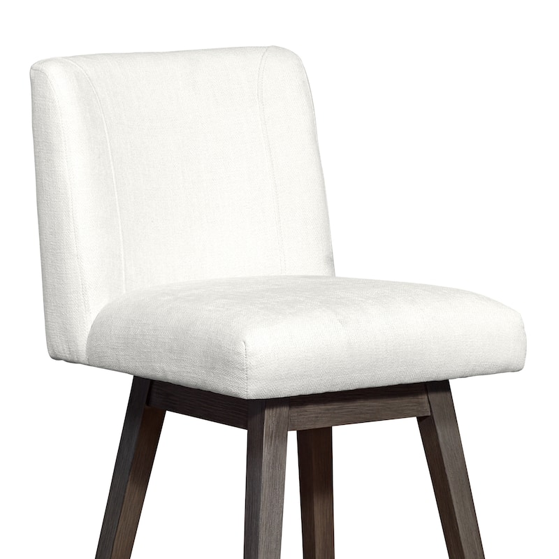 Basila Upholstered Bar or Counter Height Swivel Barstool