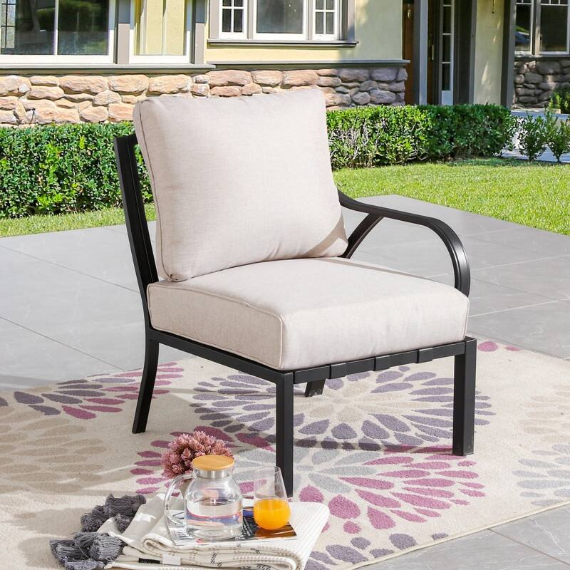 Patio Festival Outdoor Wave-Arm Left-Arm Chair