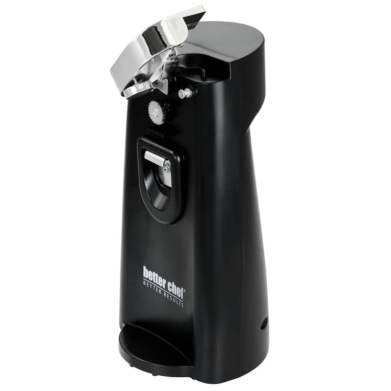Better Chef Electric Can Opener with Sharpener and Bottle Opener Black - 4.5in x 4.8in