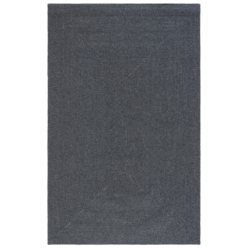 SAFAVIEH Handmade Braided Sakineh Casual Rug - 6' Square - Black