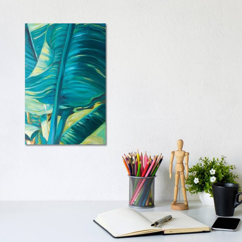 iCanvas "Green Banana Duo II" by Suzanne Wilkins Canvas Print - 12x8x0.75