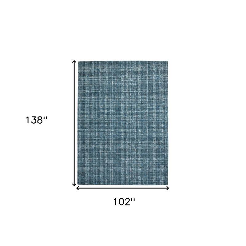 HomeRoots Plaid Transitional Rectangle Area Rug