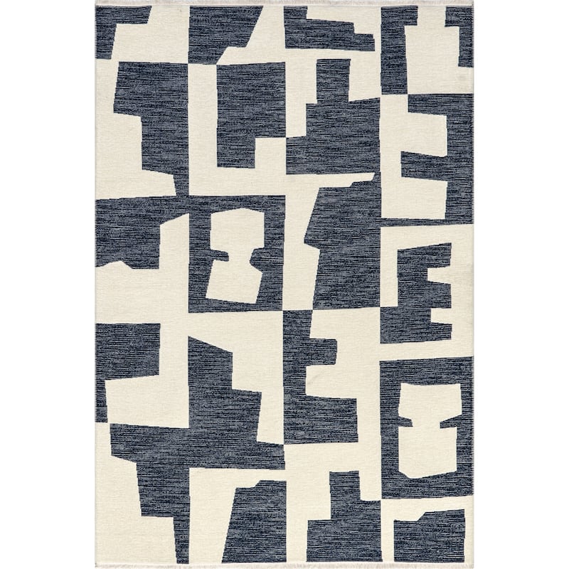 Nuloom Viktoria SuperiorWash Modern Abstract Reversible Machine Washable Area Rug