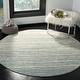preview thumbnail 35 of 162, SAFAVIEH Adirondack Vera Modern Ombre Distressed Area Rug 10' Round - Slate/Cream
