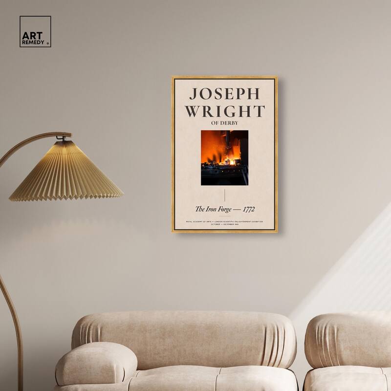 Glowing Iron Forge Canvas by Art Remedy